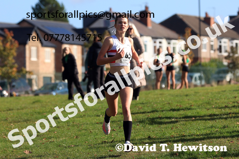 Womens Under-18s 2026 Northern Cross Country Relays, Graves Park, Sheffield. Photo: David T. Hewitson/Sports for All Pics